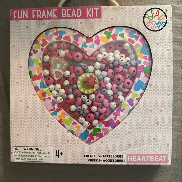 Fun Heart Frame and Bead Kit - Picture 2 of 7